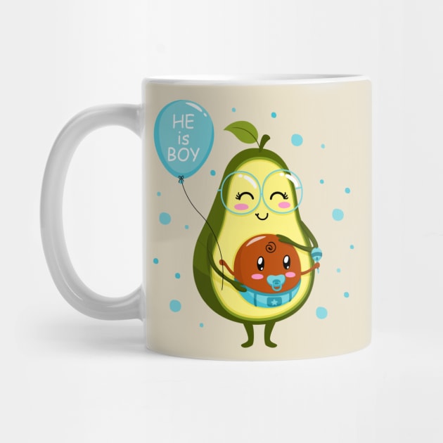 avocado mum boy by Mako Design 